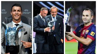 Messi y Cristiano, los reyes: los últimos ganadores del premio al mejor del año de la UEFA