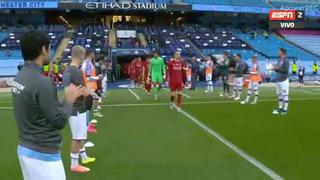Merecido reconocimiento: el pasillo de Manchester City a Liverpool campeón de la Premier League [VIDEO]