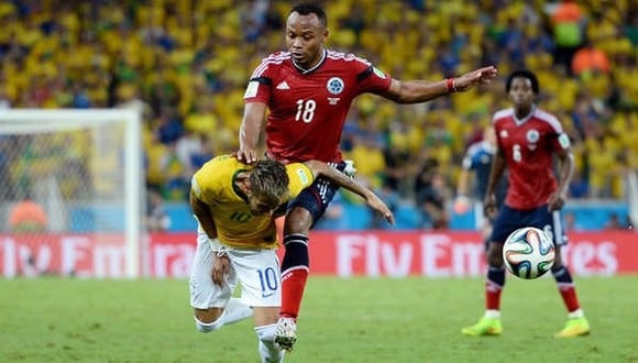 Después de aquel golpe que recibió por parte de Camilo Zúñiga, Neymar quedó fuera de la Copa del Mundo Brasil 2014. (Foto: AFP)