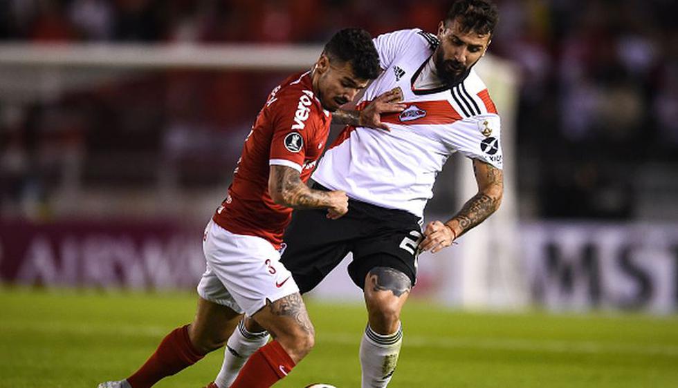 River Plate rescató un empate agónico ante Internacional en Núñez por Copa Libertadores 2019. (Getty)