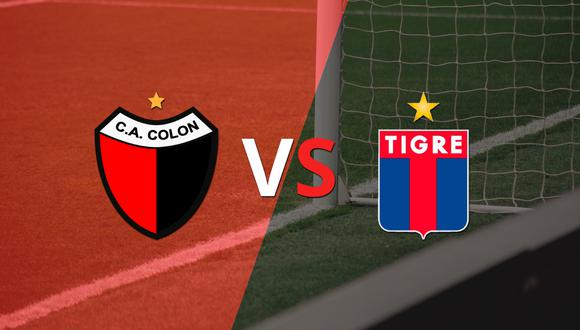 Termina el primer tiempo con una victoria para Colón vs Tigre por 1-0