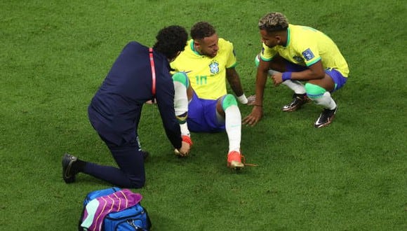Neymar podría quedar fuera del Mundial Qatar 2022 tras sufrir lesión en el tobillo. (Foto: Getty Images)