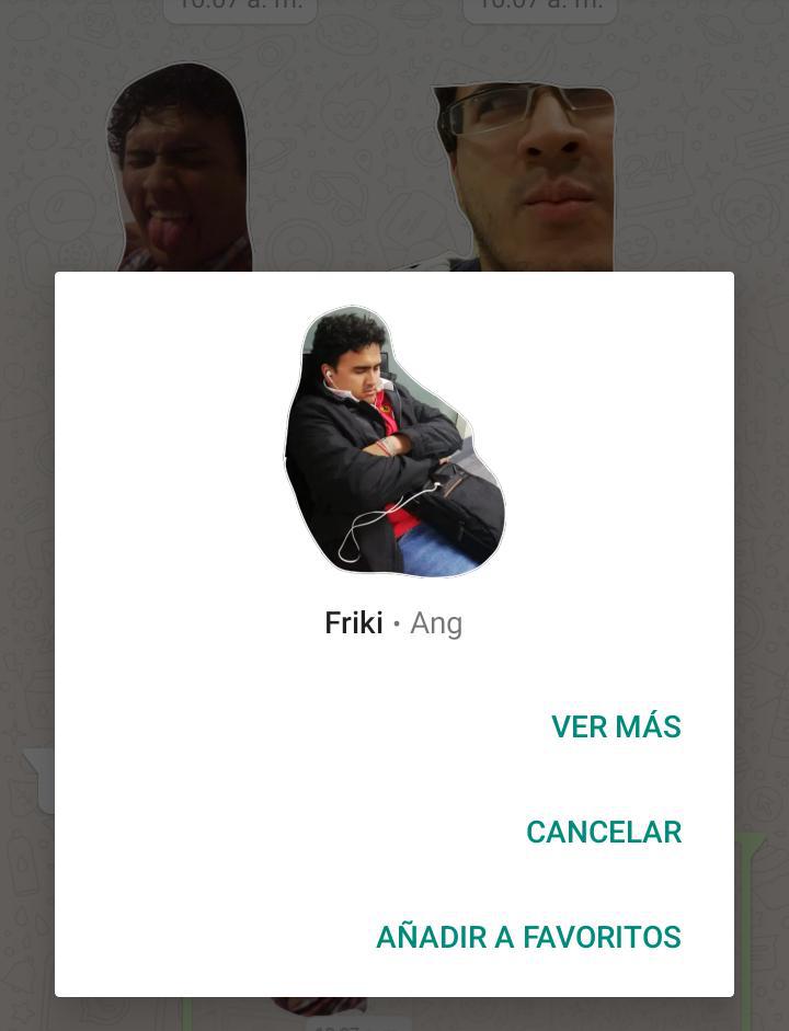 Cada Sticker puede ser personalizado con un nombre y un nombre de grupo (Foto: Captura)