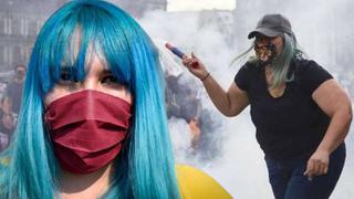 ‘La Reinota’ habla del video viral en el que repele una bomba lacrimógena en la marcha del 8M en México