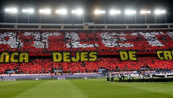 "Nunca dejes de creer" es un habitual mensaje de los fanáticos del Atlético de Madrid. (Foto: Agencias)