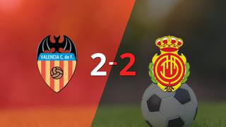 Valencia y Mallorca igualaron 2 a 2