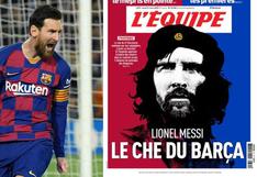 Leo, el guerrillero: la increíble portada del ‘L’Equipe’ con Messi convertido en el ‘Che’ Guevara