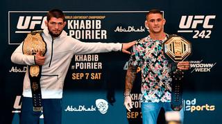 UFC 242: día, horarios y canales para ver la pelea de Khabib Nurmagomedov vs Dustin Poirier en Abu Dhabi