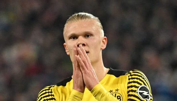 Erling Haaland tiene contrato con Borussia Dortmund hasta mediados del 2024. (Foto: AFP)