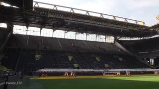 Estadios en Alemania lucen vacíos por la crisis del COVID-19