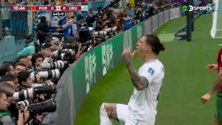 Cuando Uruguay la pasaba mal: Darwin Núñez ganó un córner y lo celebró como un gol [VIDEO]