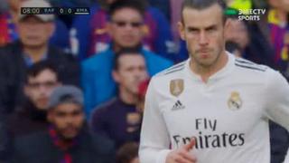 Trepada de Bale y remate de Benzema: el peligro en el área culé en el Barcelona vs. Real Madrid