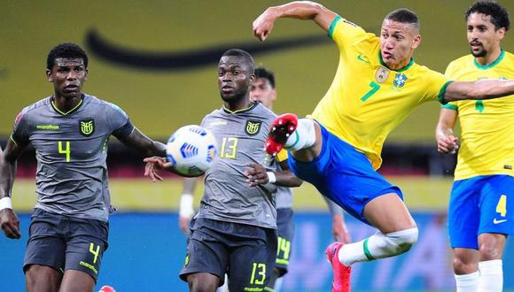 Ecuador vs. Brasil: fecha, canales de transmisión y horarios del duelo por Eliminatorias Qatar 2022. (Foto: Agencias)