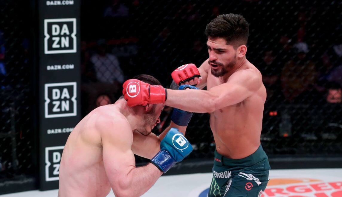 Gastón Bolaños pelea en peso pluma (66 kilos) y tiene un récord de 5-2. (Foto: Bellator)