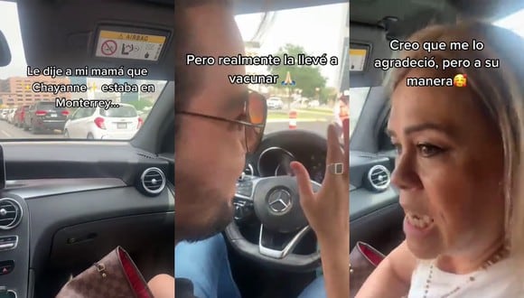 Un video viral muestra la reacción de una madre en Monterrey al descubrir que la llevaban a vacunar en vez de ir a ver a Chayanne en concierto. | Crédito: @medinnaoficial / TikTok