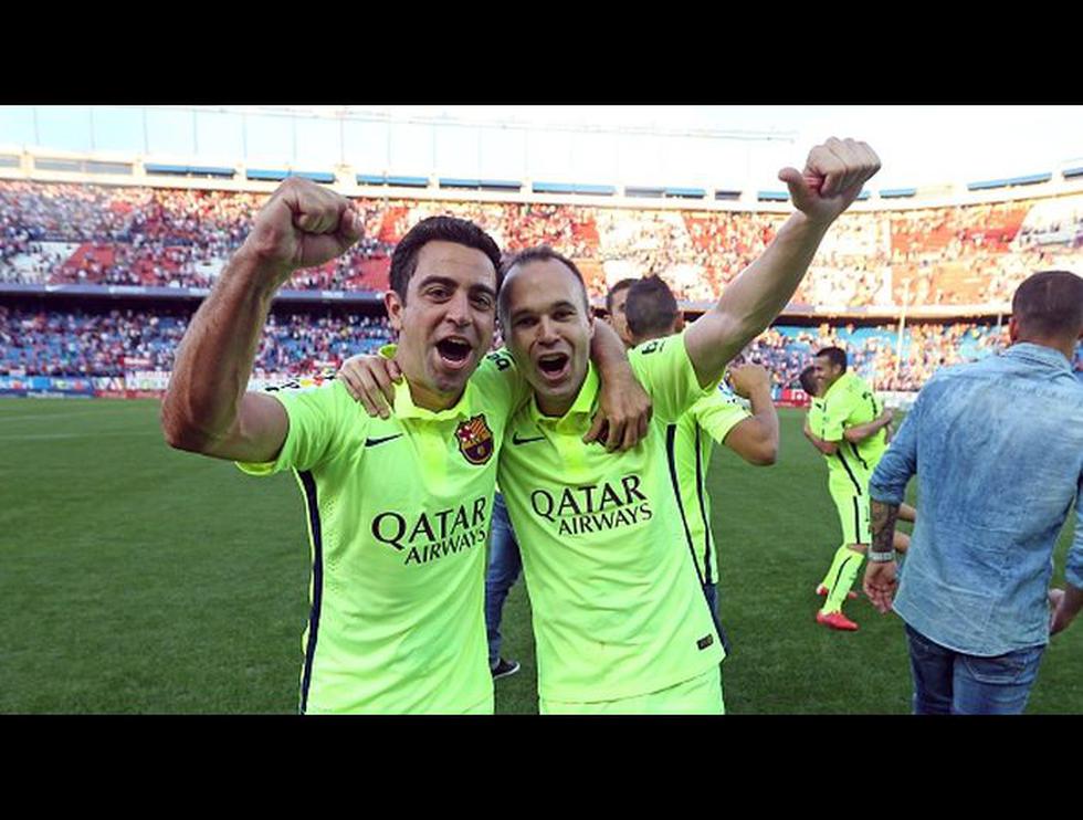 Xavi y Andrés Iniesta (Getty Images).