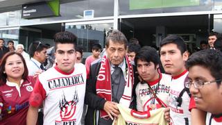 Universitario de Deportes fue recibido por sus hinchas en Cajamarca