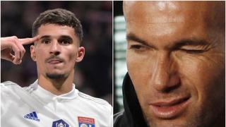 Le abrió las puertas: el guiño de Zidane a Aouar en medio de los rumores sobre su llegada a Real Madrid