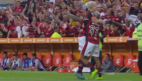 Flamengo lapida a Vélez con un golazo de Marinho. (Foto: Captura ESPN)