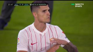 Se armó la fiesta en cinco minutos: gol de Lamela para el 2-0 del Sevilla vs. Real Madrid [VIDEO]