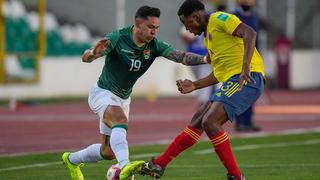 Bolivia y Colombia empataron 1-1 en la altura de La Paz por las Eliminatorias 2022