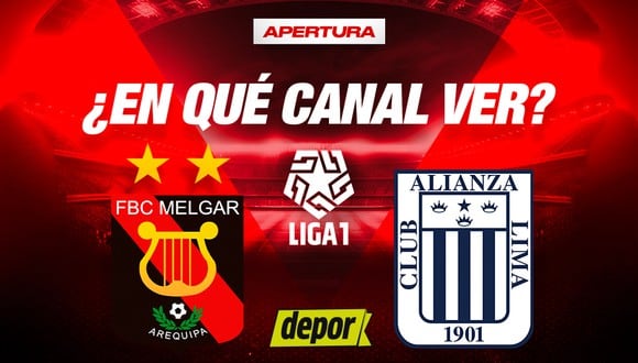 Revisa en qué canal ver Alianza Lima vs. Melgar por el Apertura 2024. (Diseño: Depor)