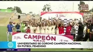 Universitario se proclama campeón en el fútbol femenino