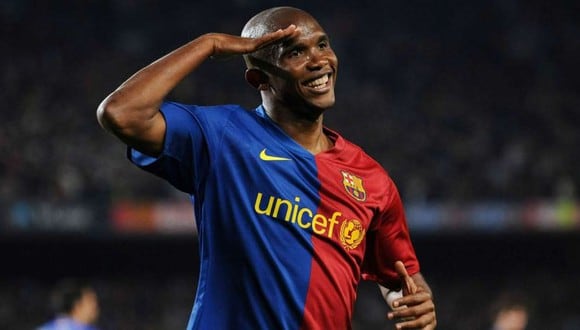 Samuel Eto'o alabó a Marcelo Gallardo y recordó a Lionel Messi. (Foto: AFP)