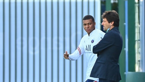 Mbappé y Leonardo coincidieron en el PSG hasta mediados de 2022. (Foto: Getty Images)