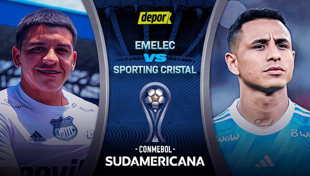 Sporting Cristal vs. Emelec chocan por Copa Sudamericana (Diseño: Depor)