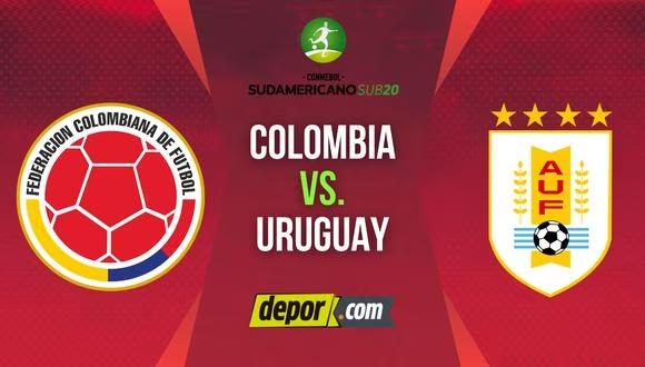 Colombia y Uruguay se miden por la fecha 1 del hexagonal final del Sudamericano Sub-20. (Diseño: Depor)