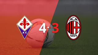 Doblete de Dusan Vlahovic en el triunfo 4-3 de Fiorentina frente a Milan