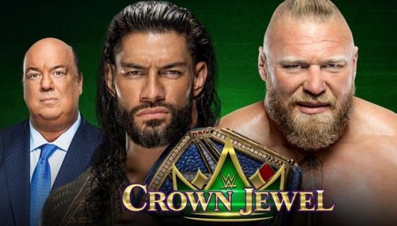 Roman Reigns enfrentará a Brock Lesnar en Crown Jewel 2021. (WWE)