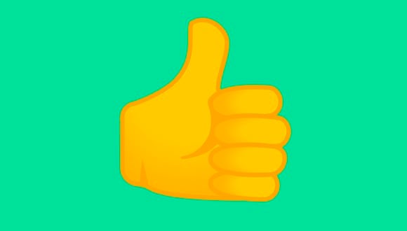 WHATSAPP | Si tu esposo o tu mejor amigo te manda el emoji del pulgar arriba por WhatsApp, conoce qué significa. (Foto: Emojipedia)