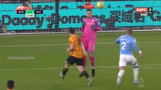 Solo duro 12 minutos en cancha: Ederson fue expulsado del City-Wolverhampton por una mala salida [VIDEO]