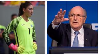 No se calla: Blatter respondió las graves acusaciones de Hope Solo por agresión sexual