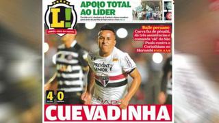 Selección Peruana: Cueva es portada en Brasil tras gran actuación con Sao Paulo