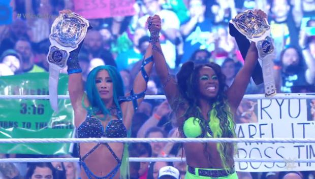 Sasha Banks y Naomi fueron campeonas en pareja de WWE. (Imagen: WWE)