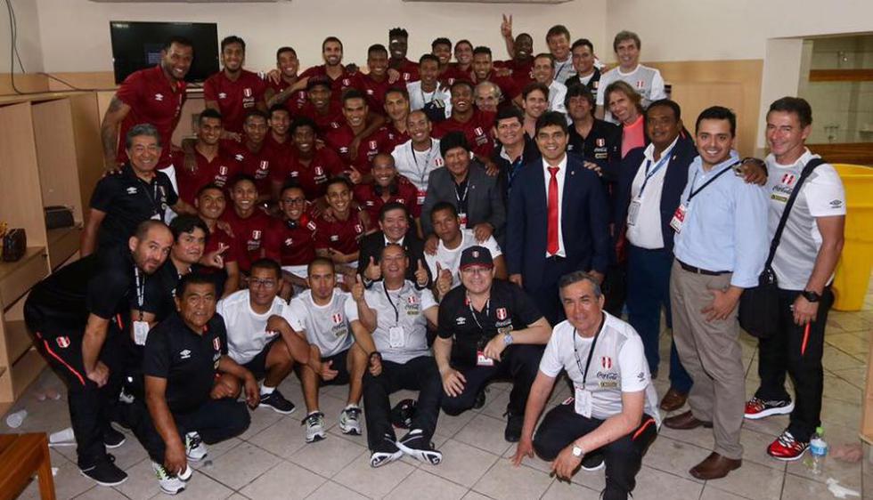 La celebración de la Selección Peruana desde la intimidad del vestuario (FPF).