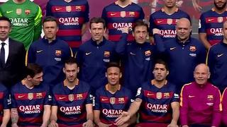Neymar quiso hacer broma a lo Ronaldinho y Suárez la evitó en foto del Barcelona