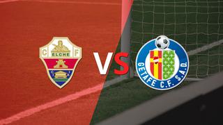 Elche y Getafe empatan 1-1 y se van a los vestuarios