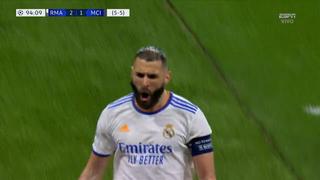 Héroe, capitán y goleador: Benzema anotó de penal el 3-1 del Real Madrid vs. City [VIDEO]