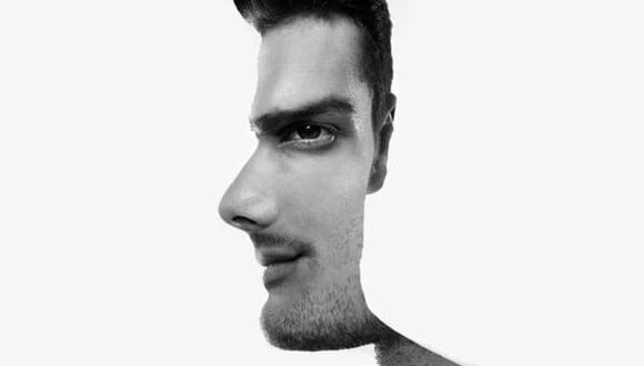 ¿Te parece que el hombre está de perfil o de frente? Este test visual desnudará tu mente. (Foto: Genial.Guru)