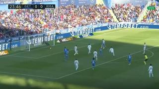 En su mejor momento: la espectacular tapada de Courtois que evitó la caída del arco del Real Madrid ante Getafe [VIDEO]
