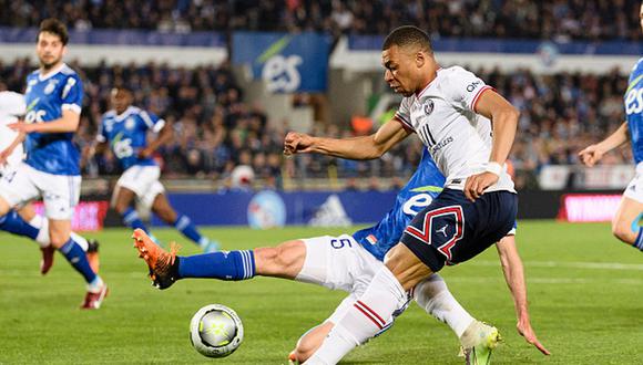Mbappé marcó dos goles en la victoria del PSG este viernes en la Ligue 1. (Foto: Getty)