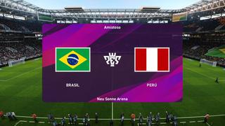 PES 2020: Perú vs. Brasil en el simulador de Konami dejó este abultado resultado