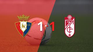 Reparto de puntos en el empate a uno entre Osasuna y Granada