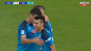 Amigos y rivales: ‘Chucky’ Lozano dio una asistencia al polaco Zielinski en victoria de Napoli [VIDEO]