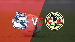 Al comienzo del segundo tiempo Puebla y Club América empatan 1-1