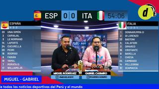 Reacción de Depor al autogol de Riccardo Calafiori en el España vs Italia